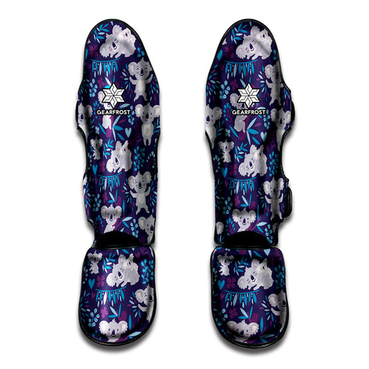 Koala Forest Pattern Print Muay Thai Shin Guard