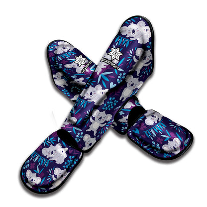 Koala Forest Pattern Print Muay Thai Shin Guard