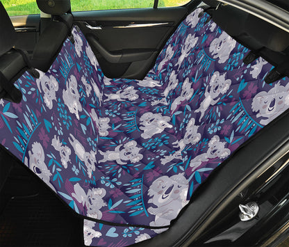 Koala Forest Pattern Print Pet Car Back Seat Cover