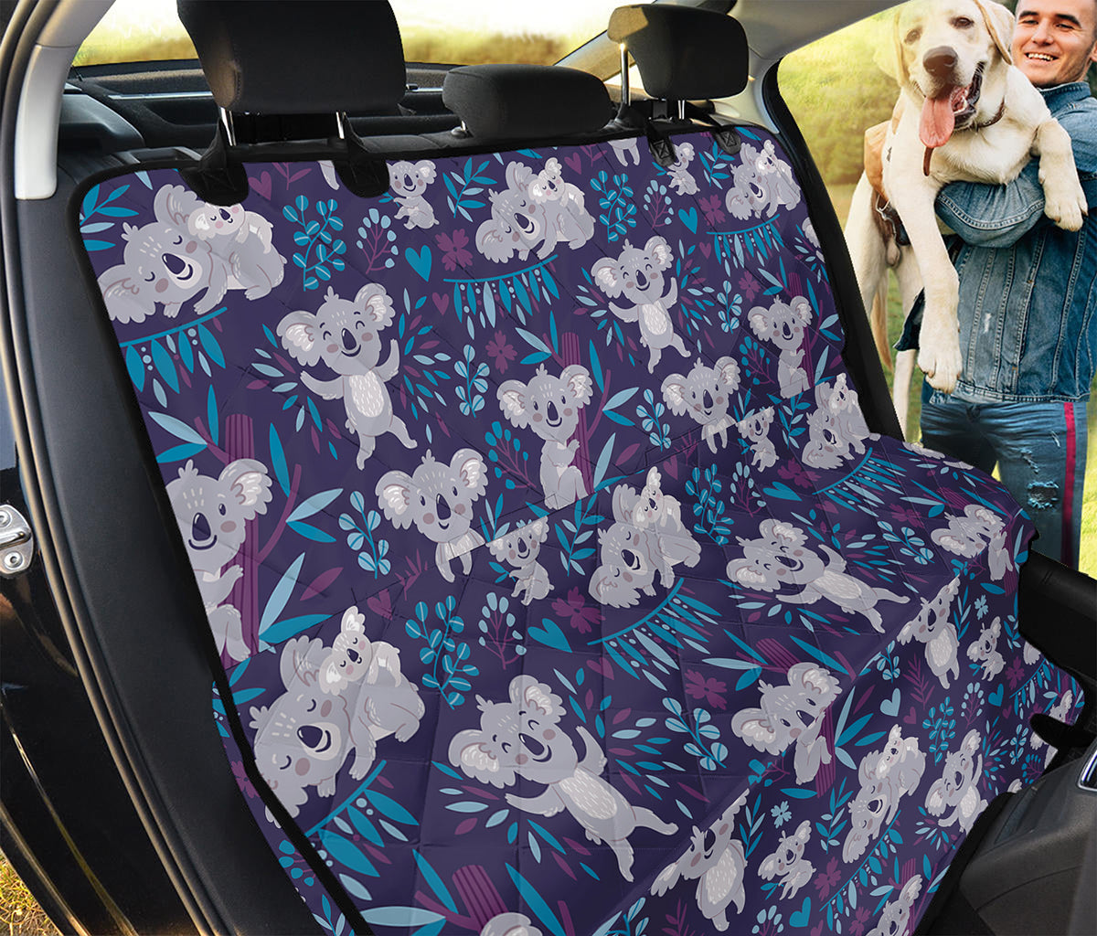Koala Forest Pattern Print Pet Car Back Seat Cover