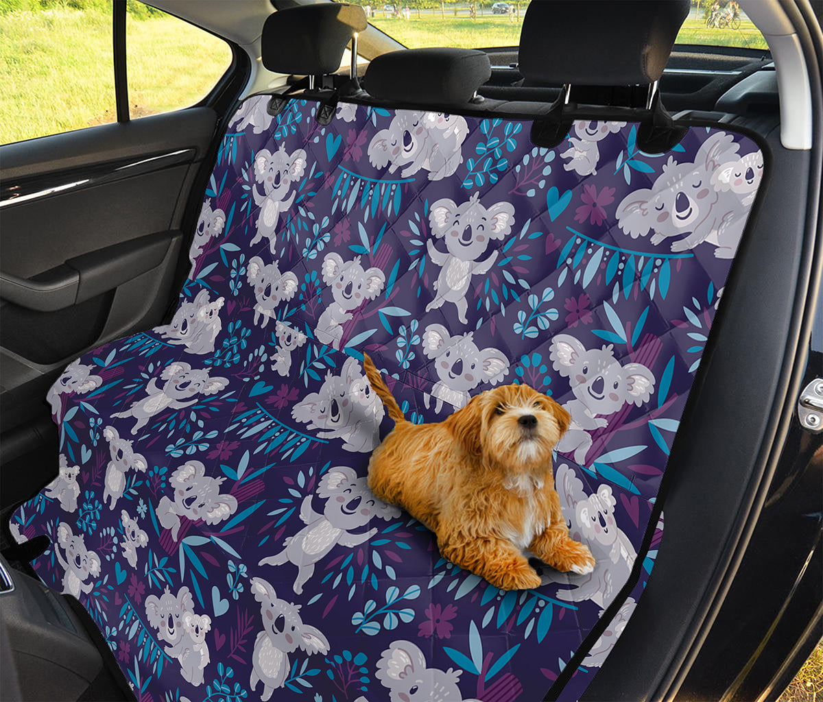 Koala Forest Pattern Print Pet Car Back Seat Cover