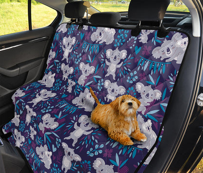 Koala Forest Pattern Print Pet Car Back Seat Cover