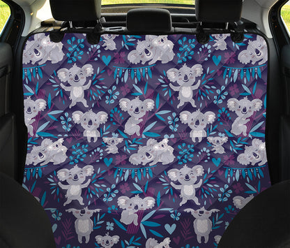 Koala Forest Pattern Print Pet Car Back Seat Cover