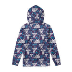 Koala Forest Pattern Print Pullover Hoodie