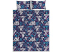 Koala Forest Pattern Print Quilt Bed Set