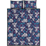 Koala Forest Pattern Print Quilt Bed Set