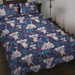 Koala Forest Pattern Print Quilt Bed Set