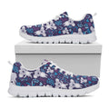 Koala Forest Pattern Print White Running Shoes