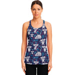 Koala Forest Pattern Print Women's Racerback Tank Top