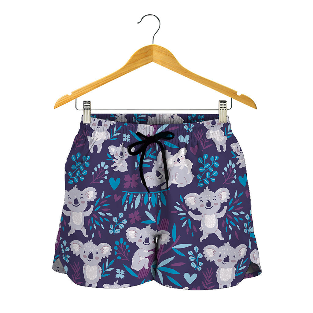 Koala Forest Pattern Print Women's Shorts