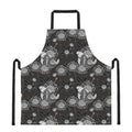 Koi Carp And Chrysanthemum Pattern Print Apron