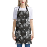 Koi Carp And Chrysanthemum Pattern Print Apron