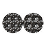 Koi Carp And Chrysanthemum Pattern Print Car Coasters