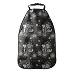 Koi Carp And Chrysanthemum Pattern Print Car Seat Organizers