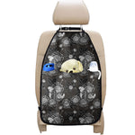 Koi Carp And Chrysanthemum Pattern Print Car Seat Organizers