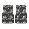 Koi Carp And Chrysanthemum Pattern Print Front Car Floor Mats