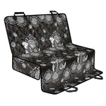 Koi Carp And Chrysanthemum Pattern Print Pet Car Back Seat Cover