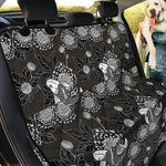 Koi Carp And Chrysanthemum Pattern Print Pet Car Back Seat Cover