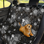 Koi Carp And Chrysanthemum Pattern Print Pet Car Back Seat Cover