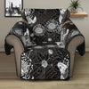 Koi Carp And Chrysanthemum Pattern Print Recliner Protector