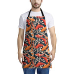 Koi Carp Pattern Print Apron