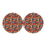 Koi Carp Pattern Print Car Coasters