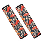 Koi Carp Pattern Print Car Seat Belt Covers