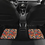 Koi Carp Pattern Print Front and Back Car Floor Mats