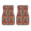 Koi Carp Pattern Print Front Car Floor Mats