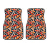 Koi Carp Pattern Print Front Car Floor Mats