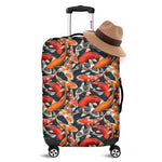 Koi Carp Pattern Print Luggage Cover