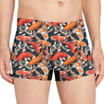 Koi Carp Pattern Print Men's Boxer Briefs