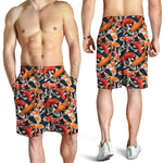 Koi Carp Pattern Print Men's Shorts