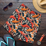 Koi Carp Pattern Print Men's Shorts