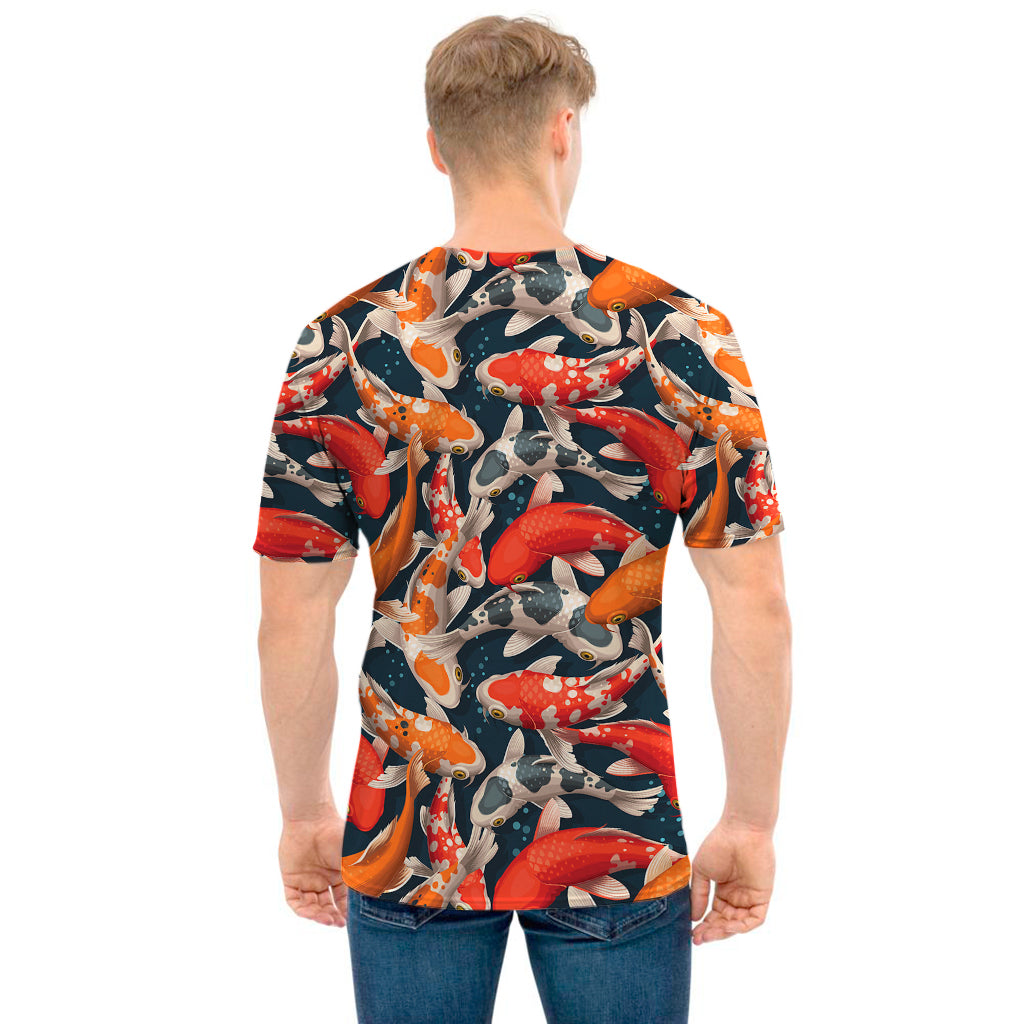 Koi Carp Pattern Print Men's T-Shirt