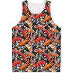 Koi Carp Pattern Print Men's Tank Top