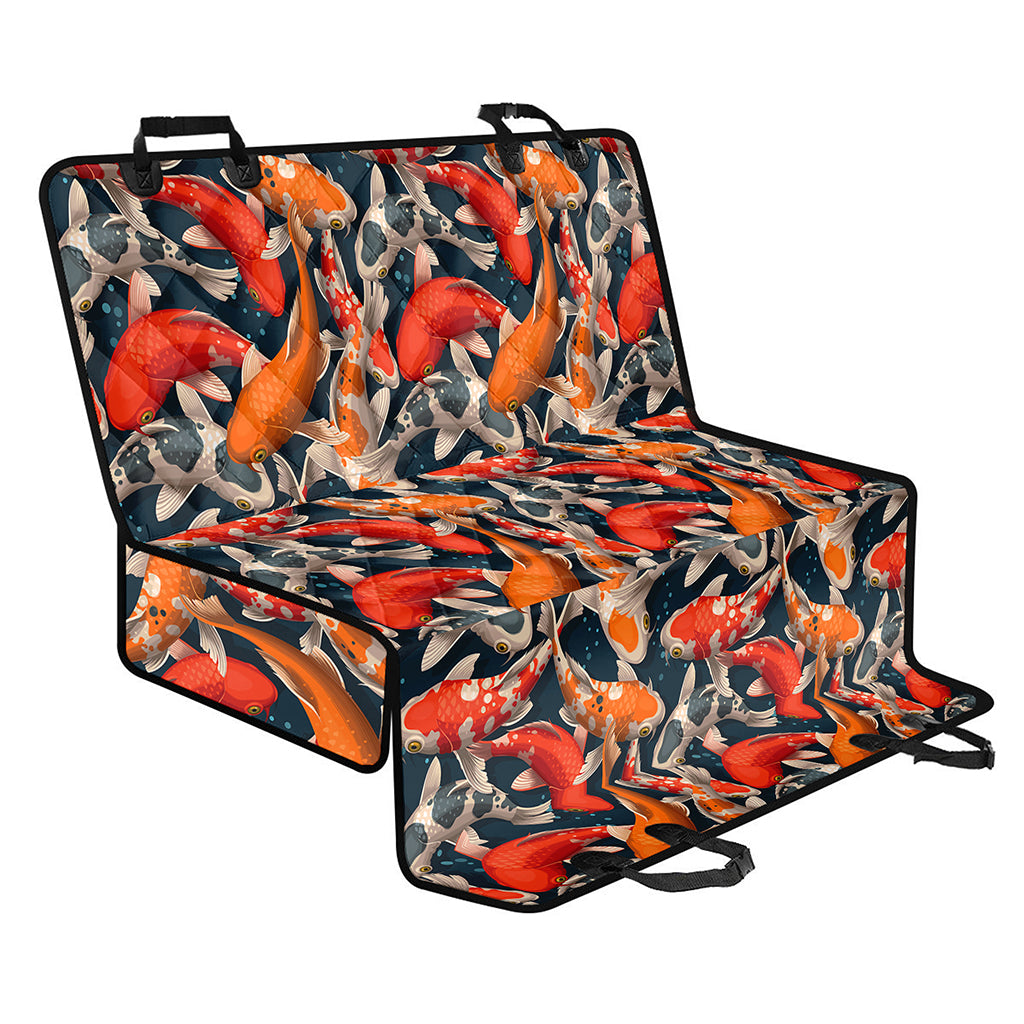 Koi Carp Pattern Print Pet Car Back Seat Cover