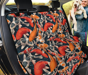 Koi Carp Pattern Print Pet Car Back Seat Cover