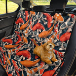 Koi Carp Pattern Print Pet Car Back Seat Cover