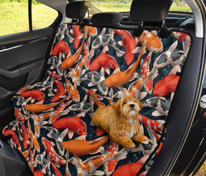 Koi Carp Pattern Print Pet Car Back Seat Cover