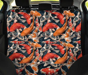 Koi Carp Pattern Print Pet Car Back Seat Cover