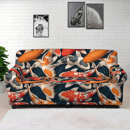 Koi Carp Pattern Print Sofa Cover