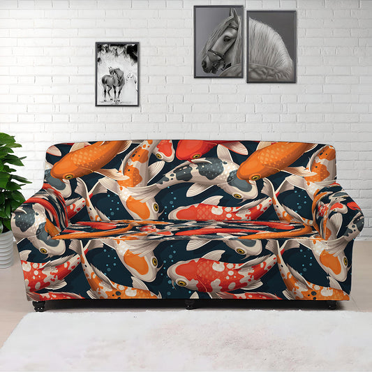 Koi Carp Pattern Print Sofa Cover