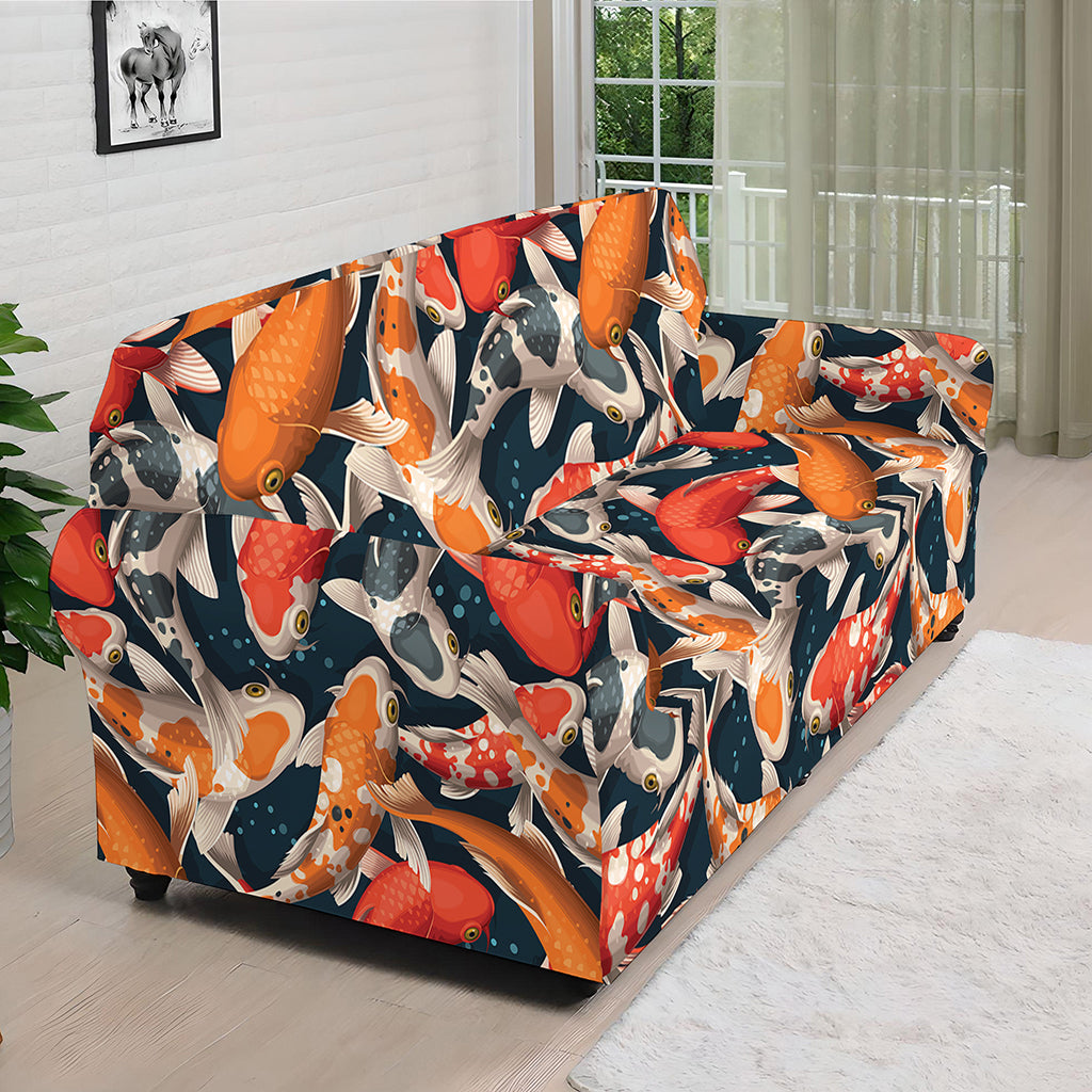 Koi Carp Pattern Print Sofa Cover