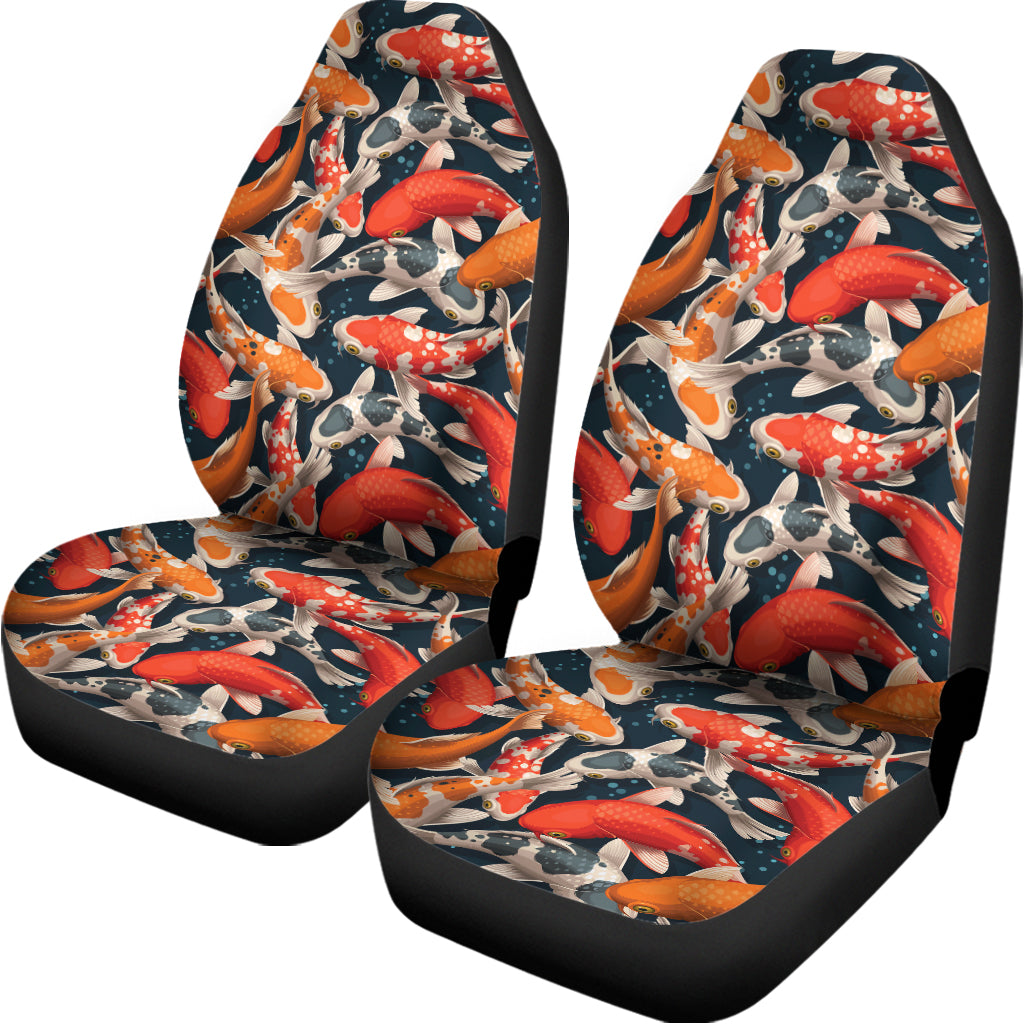 Koi Carp Pattern Print Universal Fit Car Seat Covers