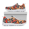 Koi Carp Pattern Print White Sneakers