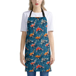 Koi Fish Pattern Print Apron