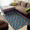 Koi Fish Pattern Print Area Rug