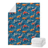 Koi Fish Pattern Print Blanket