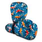 Koi Fish Pattern Print Boxing Gloves